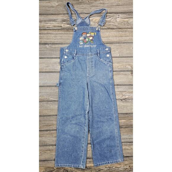 Nickelodeon Other - Vintage RUGRATS I Got Sponsitility Nickelodeon Children's 7/8 Denim Overalls